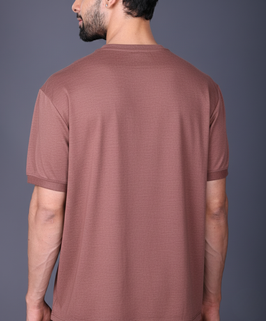 Yoddha Mesh - V neck Rose Dawn T-shirt