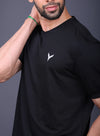 Yoddha Stretch - V neck Black T Shirt