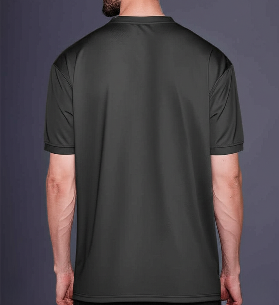 Yoddha Mesh - V neck Graphite T-shirt