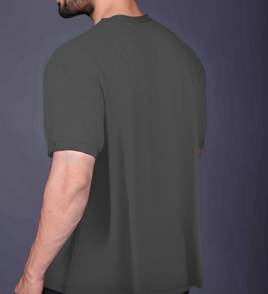 Yoddha Mesh - V neck Graphite T-shirt