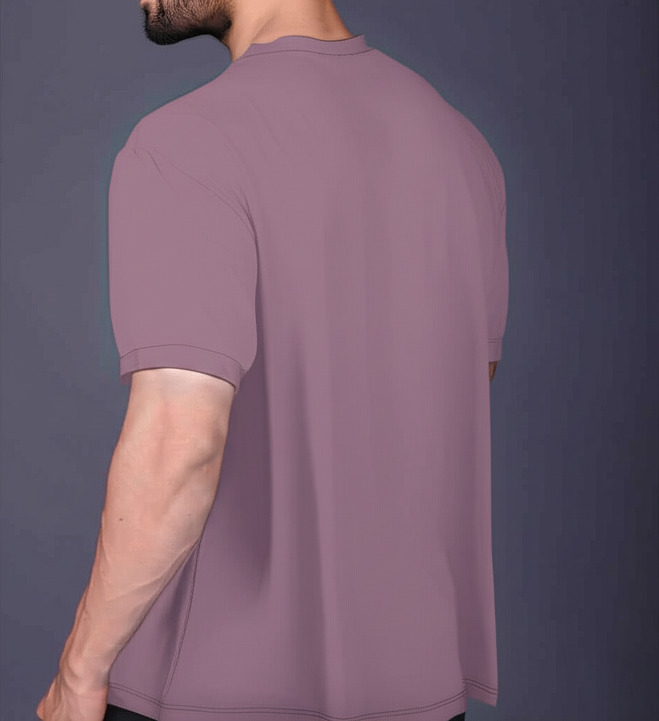Yoddha Mesh - V neck Mauve T-shirt
