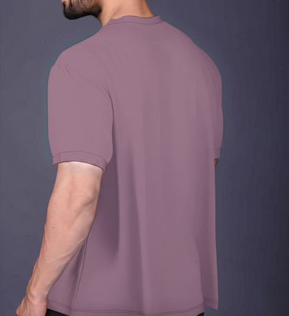 Yoddha Mesh - V neck Mauve T-shirt