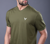 Yoddha Stretch - V neck Olive T Shirt