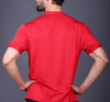 Yoddha Stretch - V neck Red T Shirt