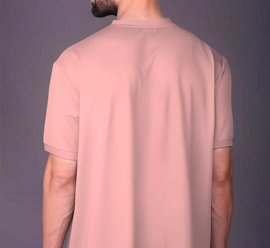 Yoddha Mesh - V neck Rose Dawn T-shirt