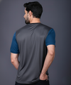 Yoddha Mesh - V neck Scuba and Graphite T-shirt