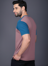 Yoddha Mesh - V neck Scuba and Mauve T-shirt