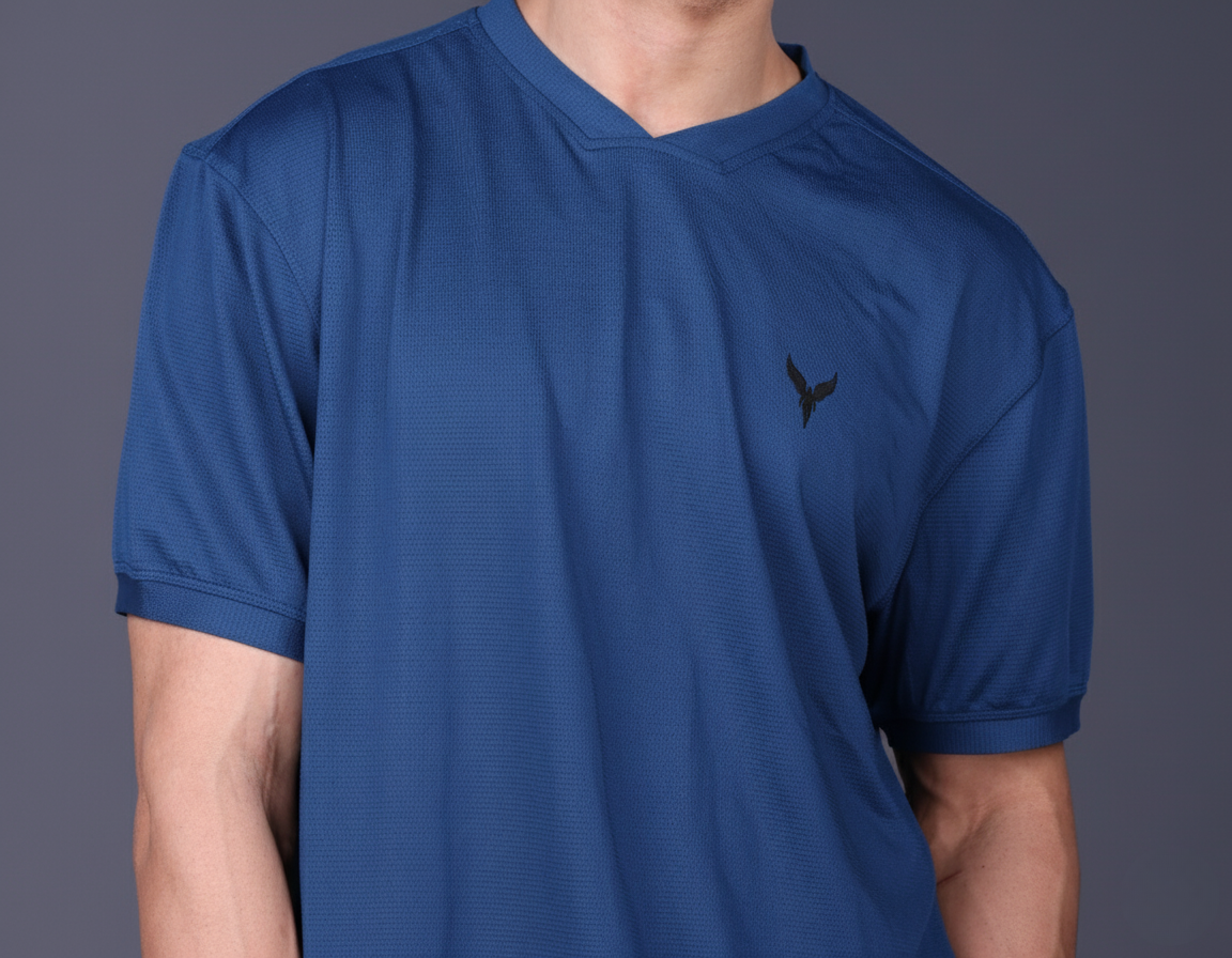 Yoddha Mesh - V neck Scuba T-shirt