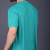 Yoddha Mesh - V neck Turquoise T-shirt
