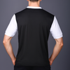 Yoddha Mesh - V neck White and Black T-shirt
